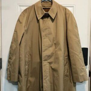 English Squire Vintage trench Coat w liner size 46L
